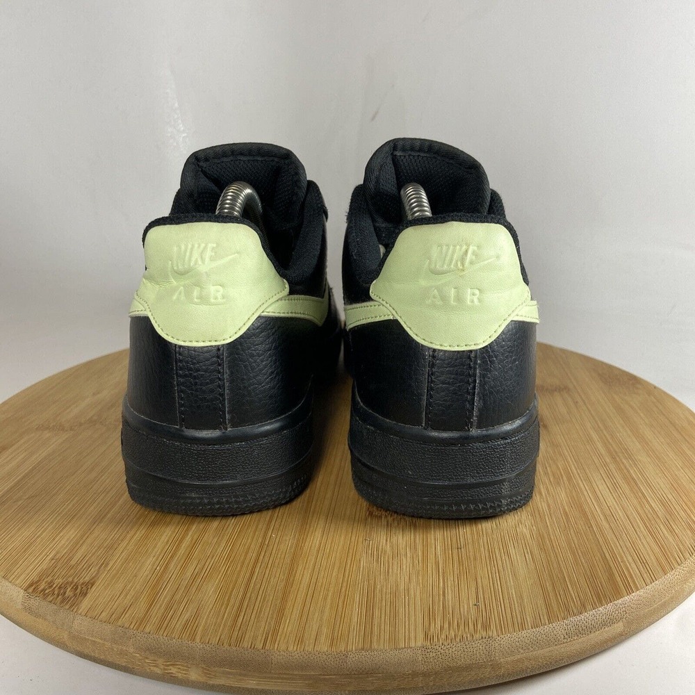 Nike Air Force 1 Low '07 Black Volt 315115-040 Black Mint Green Sz 7 - Picture 4 of 8